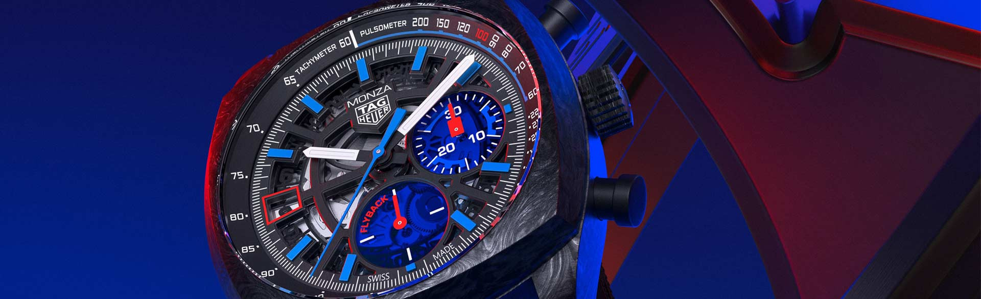 碳纖維Monza飛返計時碼錶