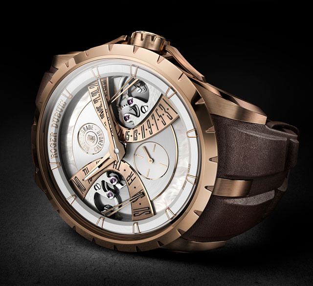 王者系列單擺輪雙逆跳日曆腕錶