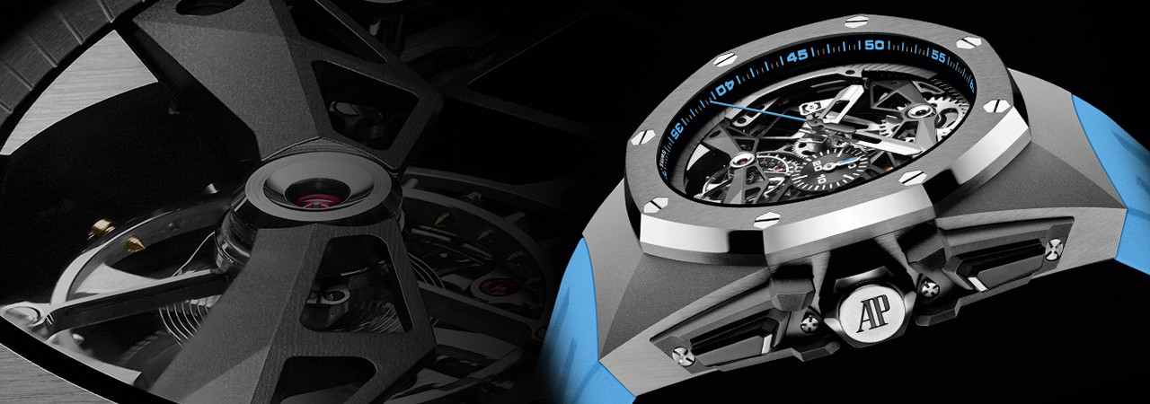 皇家橡樹鏤空陀飛輪自動上鍊計時碼錶