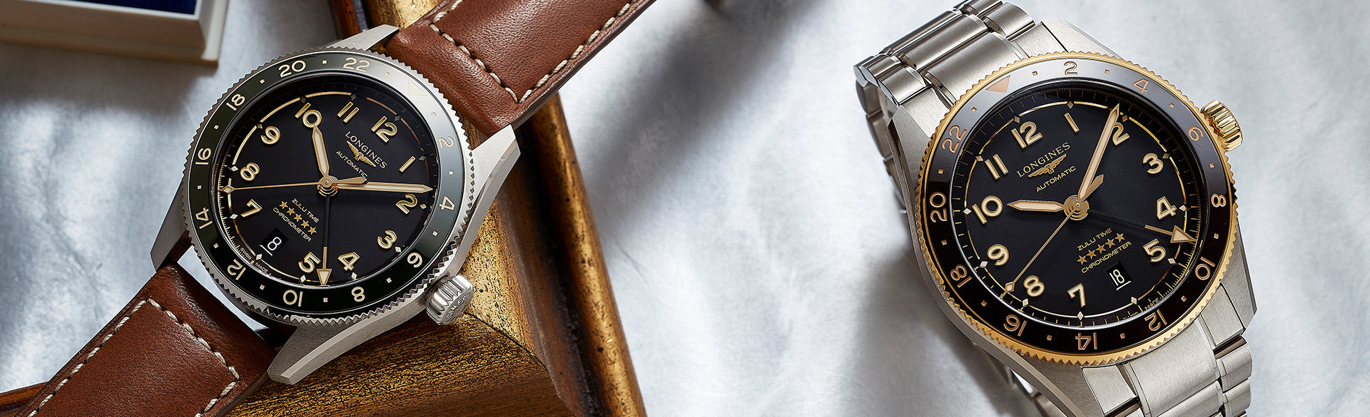 浪琴表先行者Zulu Time世界時間腕錶