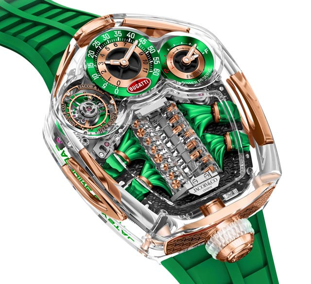 Bugatti Tourbillon藍寶石水晶腕錶