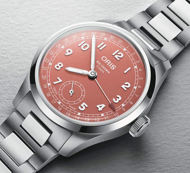 大錶冠指針日曆腕錶