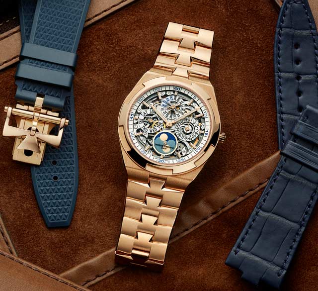 Overseas鏤雕超薄萬年曆