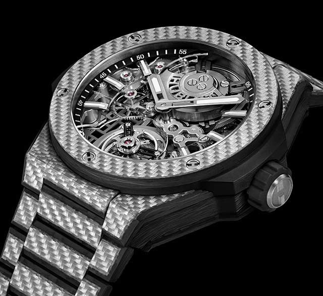 Big Bang Integrated陀飛輪全碳纖維鍊帶腕錶