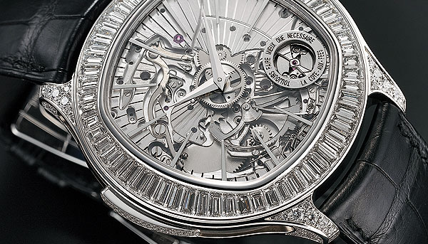 史上最薄自動三問鑽錶 伯爵Emperador Coussin XL超薄三問腕錶