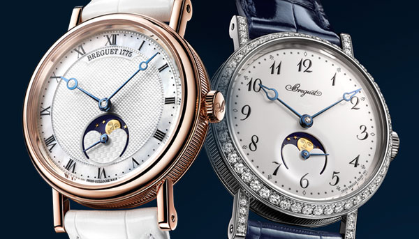 女性浪漫 寶璣Classique 9087 / 9088月相腕錶