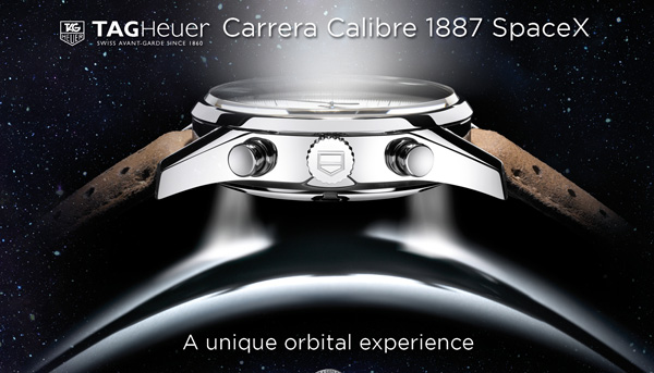 慶祝第一支瑞士錶登入太空五十週年  豪雅推出 限量版 CARRERA CALIBRE 1887 SPACE X 計時碼錶