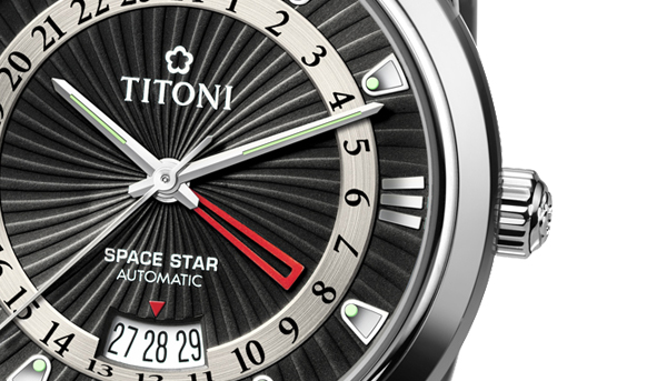 TITONI天星系列 雙時區男仕腕錶  演繹都會旅人新風情