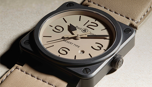 沙漠精兵　BELL & ROSS Desert Type腕錶