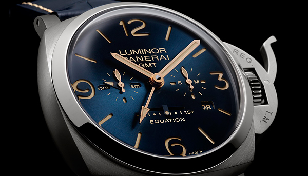 複雜時間等式加持　沛納海Luminor 1950 Equation of Time 8 Days GMT腕錶