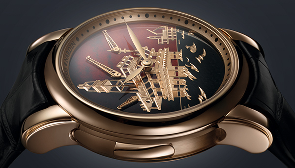 全新內填琺瑯三問報時錶　雅典錶《北海油田三問報時錶》