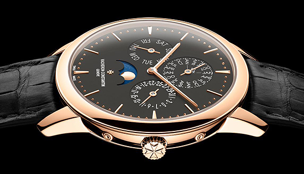 岩灰色與粉紅金完美詮釋　江詩丹頓Patrimony萬年曆腕錶
