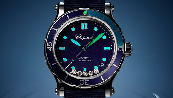 猶如深海的湛藍世界　蕭邦Happy Ocean腕錶
