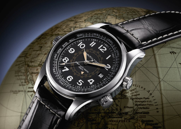 HAMILTON Khaki UTC航海兩地時區腕錶