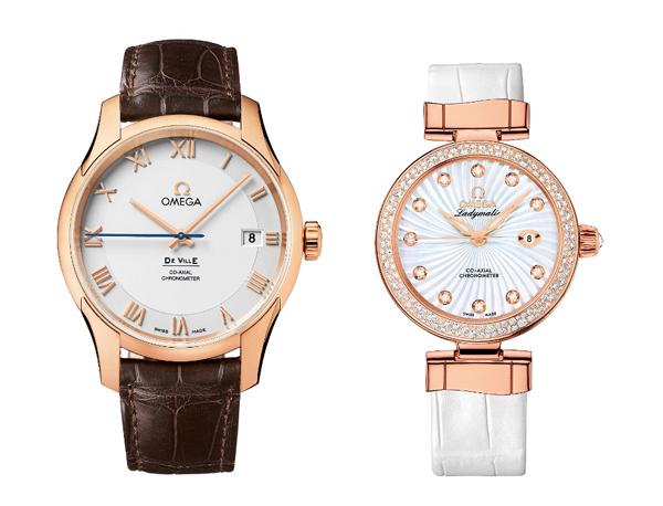 OMEGA推出情人節男女對錶與對戒