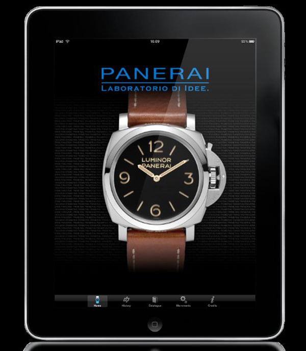 沛納海推出iPad應用程式Panerai Catalogue