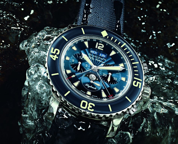 寶鉑「五十噚」全日曆月相盈虧飛返計時碼錶