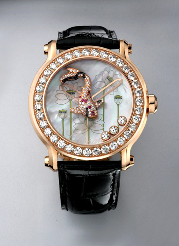 蕭邦動物世界系列限量錦鯉珠寶錶