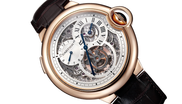 卡地亞 Ballon Bleu De Cartier 雙時區雙跳針陀飛輪腕錶