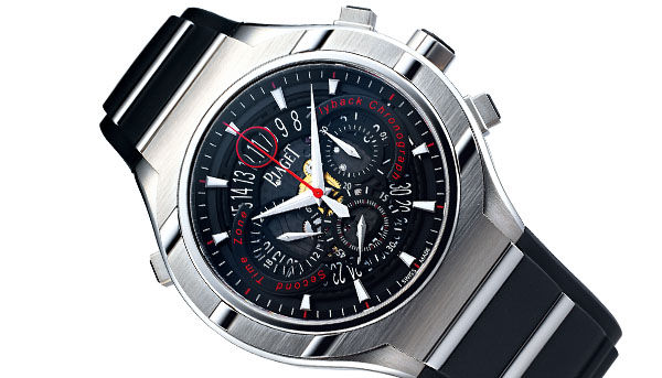 輕盈強韌鈦合金 伯爵Polo FortyFive鏤空計時碼錶