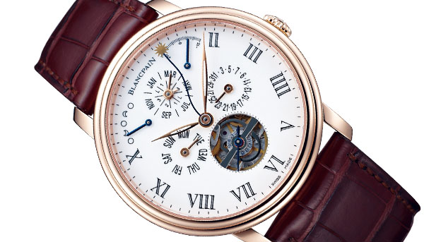 全球首款真實太陽時分針 寶鉑時間等式萬年曆