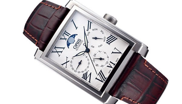 動感品牌斯文的一面 ORIS Rectangular方型月相盈虧腕錶