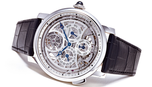 複雜輕薄 卡地亞Rotonde de Cartier大型複雜功能腕錶