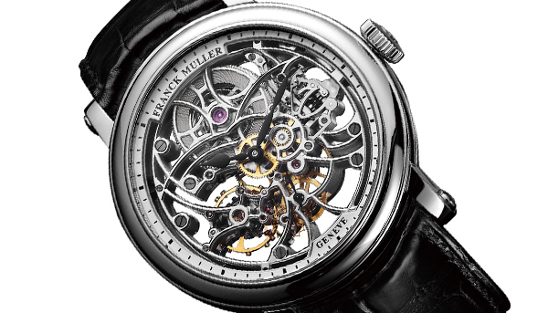 稀有圓款鏤雕　FRANCK MULLER 7 Days Power Reserve Skeleton腕錶