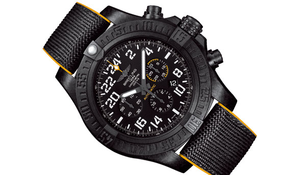 比鈦輕3.3倍的硬殼 BREITLING Avenger Hurricane計時碼錶