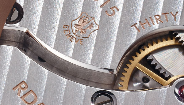 100%取得日內瓦印記 羅杰杜彼Hommage Flying Tourbillon腕錶