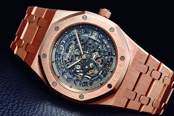 皇家橡樹超薄鏤空腕錶