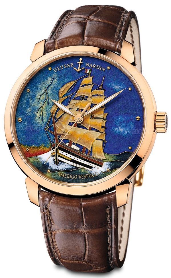 Classico《亞美瑞格‧韋斯普奇號》鎏金琺瑯腕錶