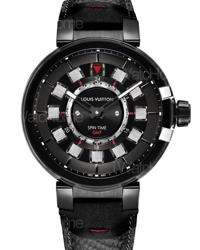 Tambour éVolution Spin Time GMT In Black