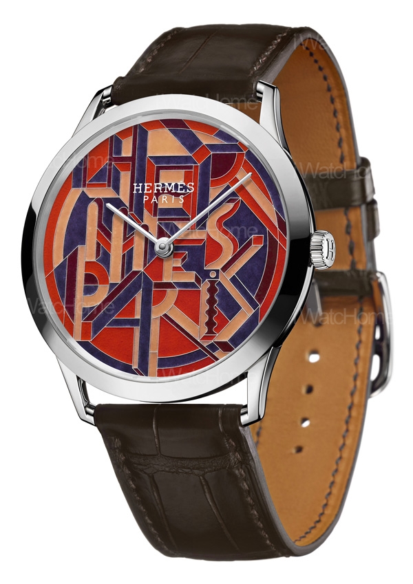 HERMES「 散點透視 」 琺瑯 腕錶