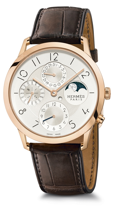 HERMES超薄萬年曆腕錶