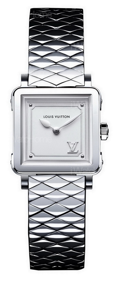 Emprise系列菱形格紋皮質錶帶腕表