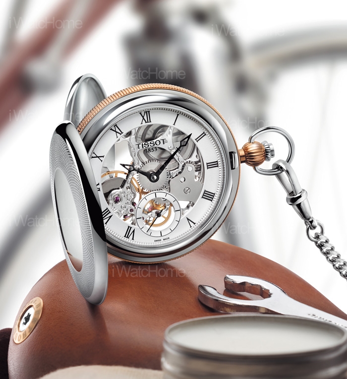 Bridgeport機械鏤空懷錶