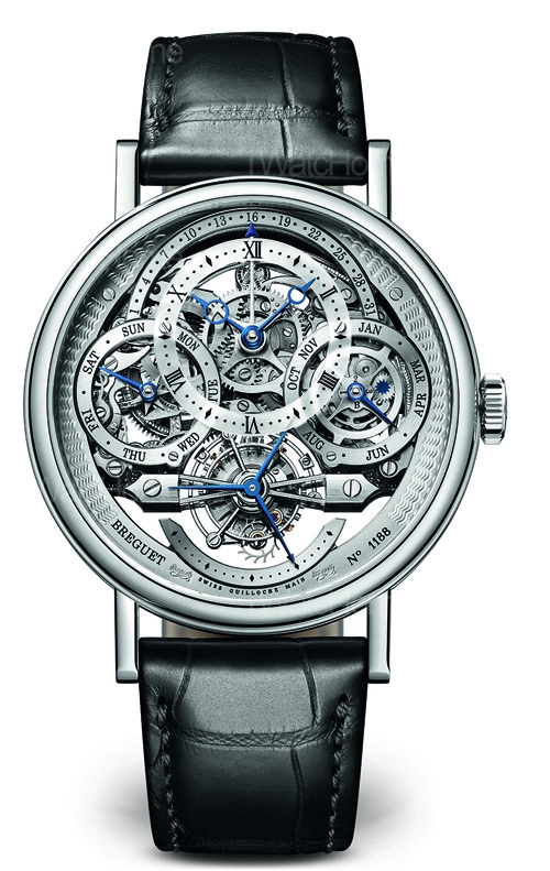 萬年曆鏤空陀飛輪腕錶