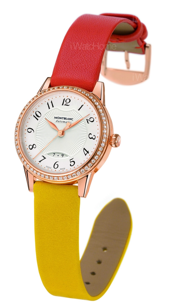 玫瑰金鑲鑽自動女仕腕錶