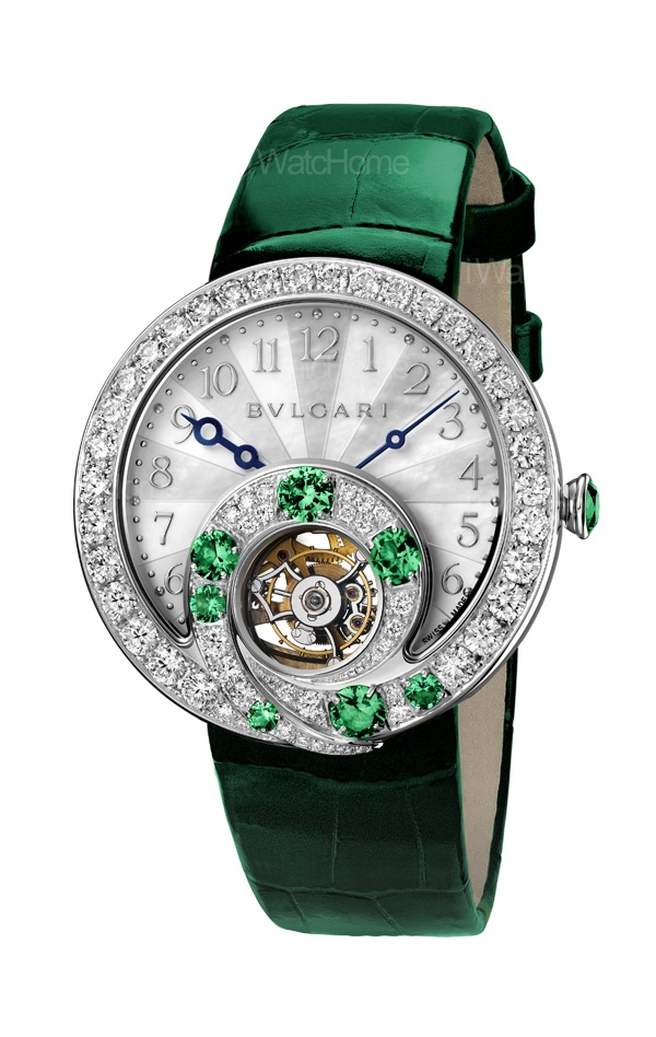 Berries 甜莓果陀飛輪祖母綠鑽錶