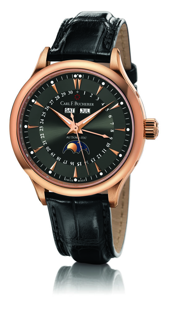 Manero馬利龍月相玫瑰金腕錶