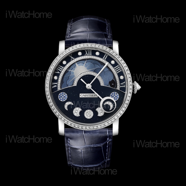 Rotonde de Cartier晝夜顯示月相腕錶