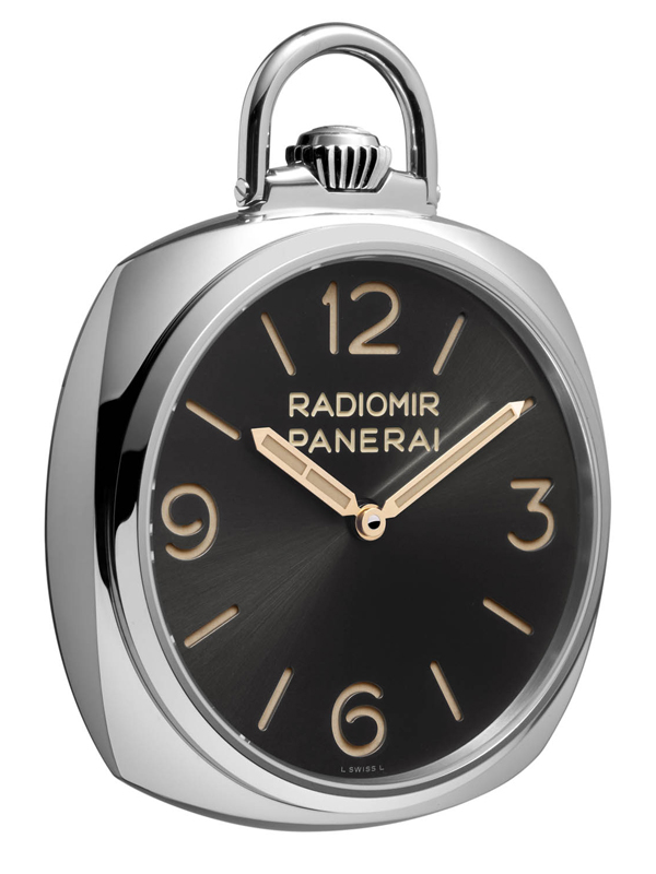 POCKET WATCH 3 DAYS ORO BIANCO 50毫米3日動力儲存白金懷錶