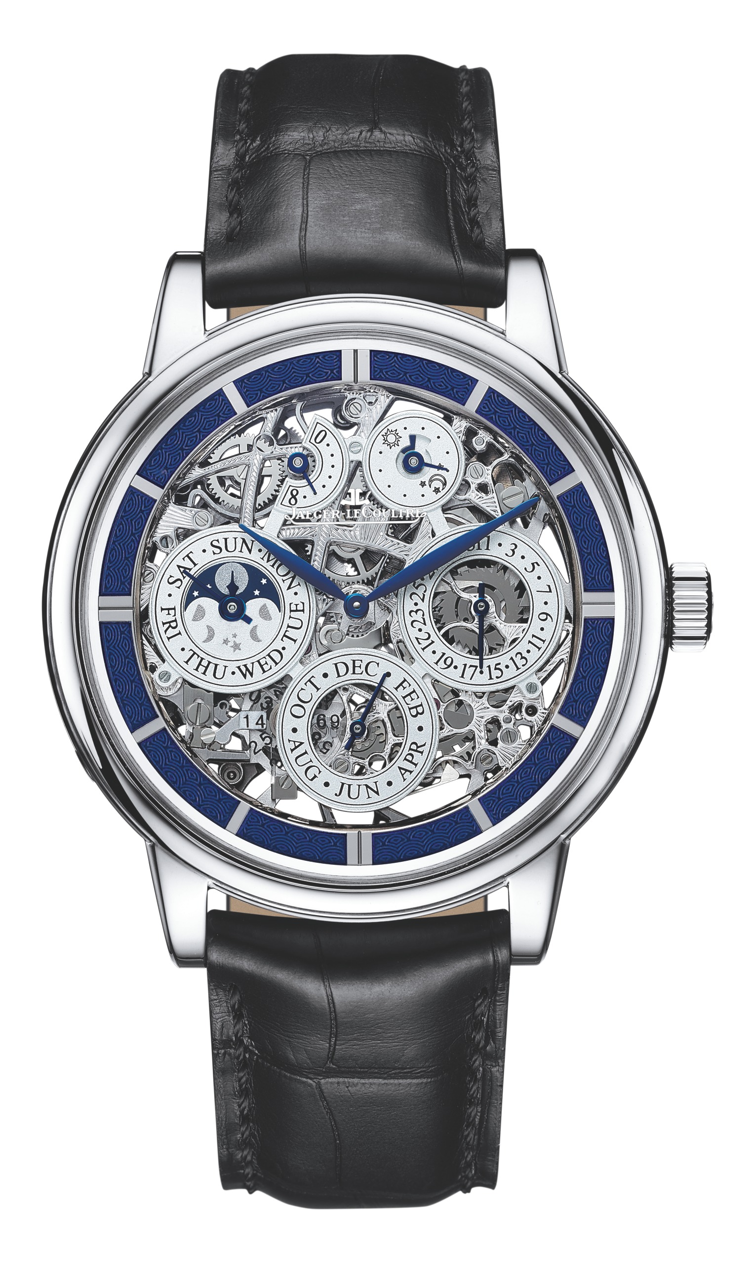 超卓傳統萬年曆八日動力儲存鏤空大師系列腕錶