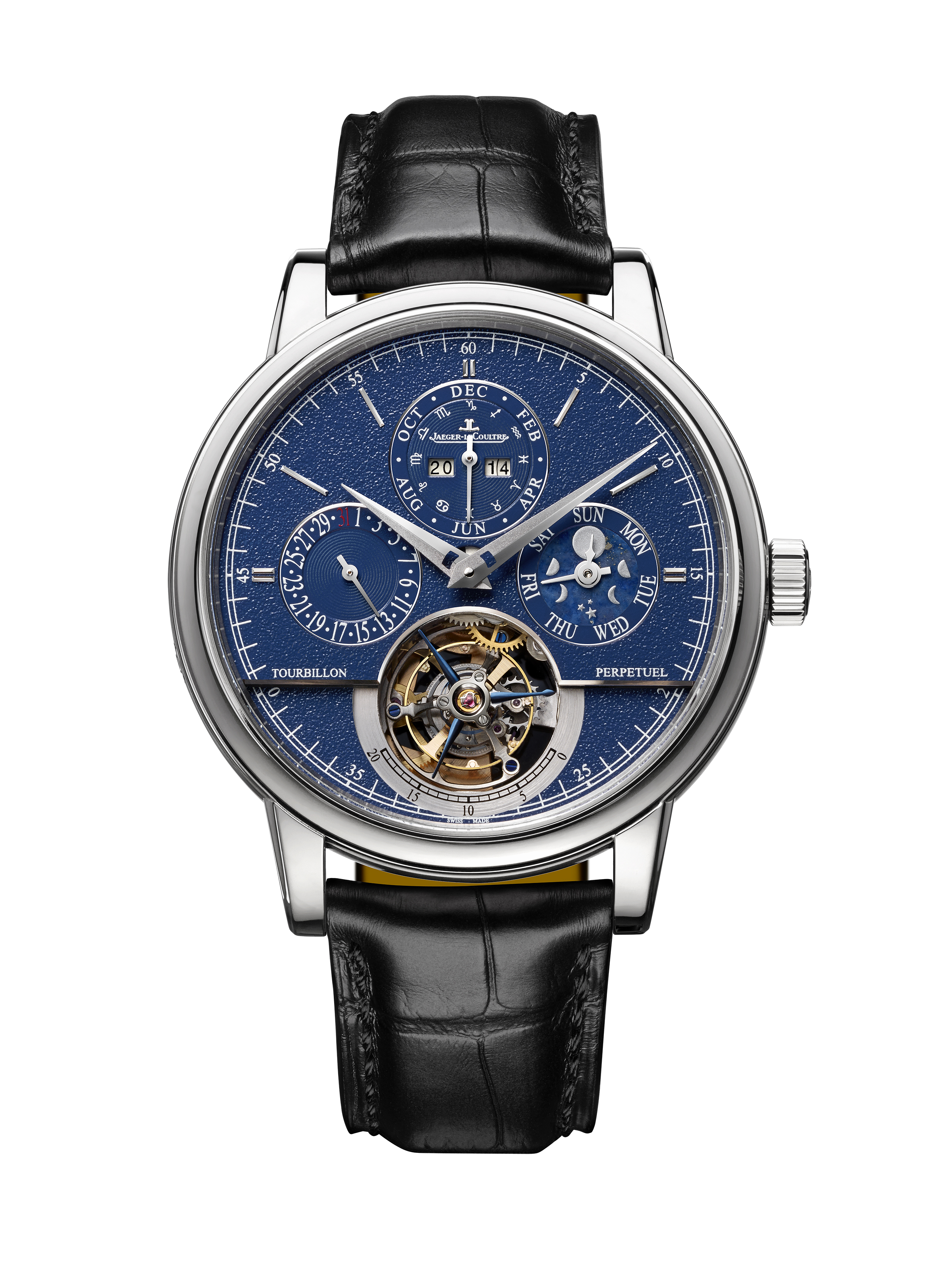 超卓傳統萬年曆圓柱游絲陀飛輪大師系列腕錶