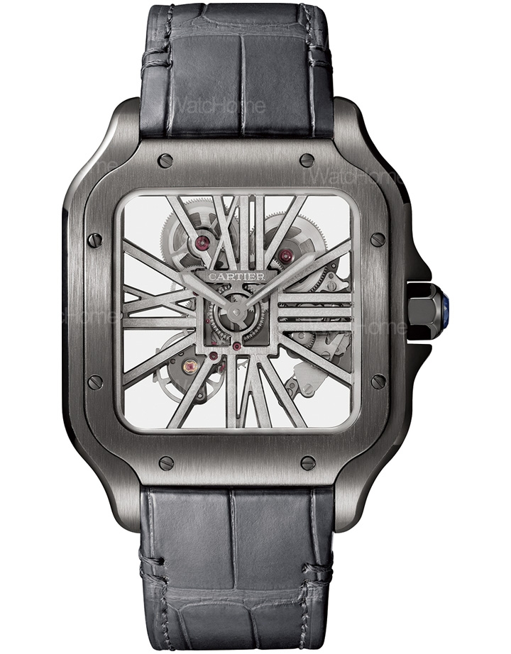 Santos de Cartier 鏤空腕錶大型款