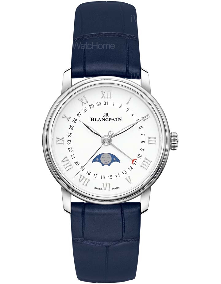 Villeret女裝月相日曆腕錶