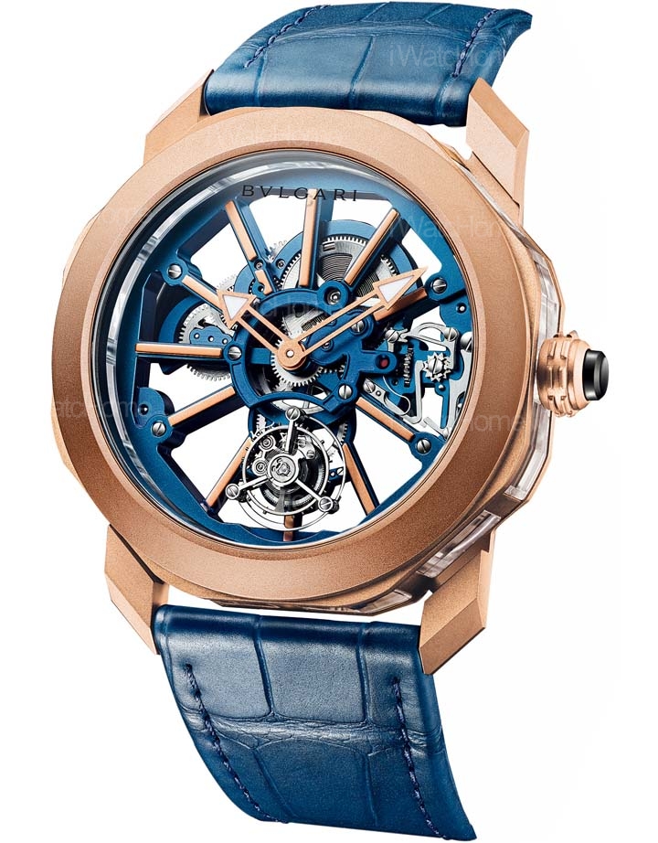 Octo Roma玫瑰金水晶陀飛輪