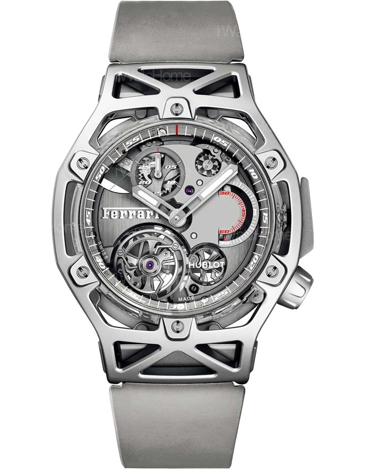 Techframe Ferrari 藍寶石白金陀飛輪計時