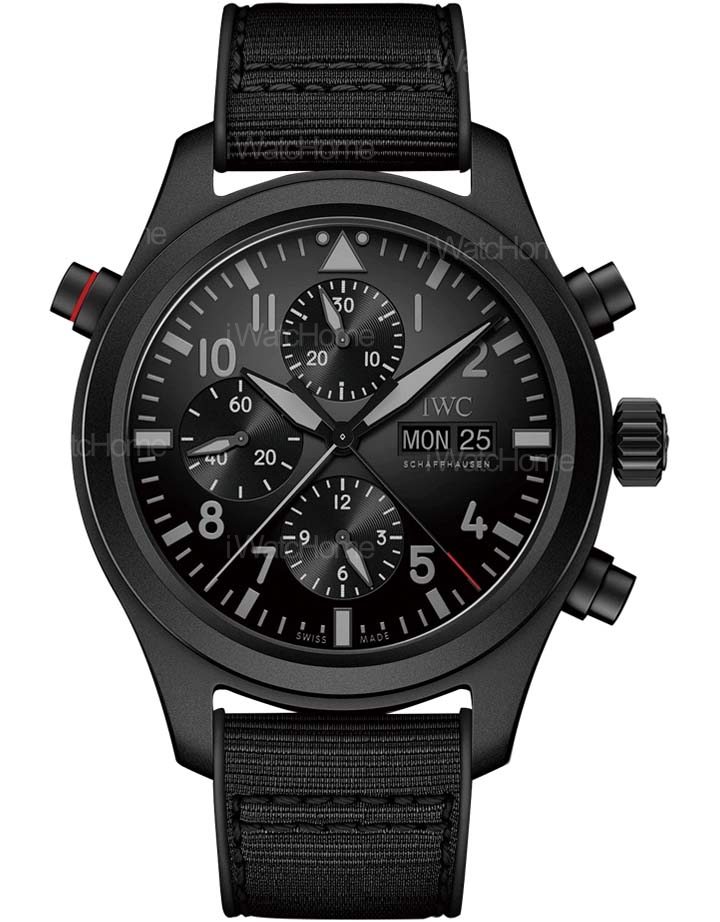 Big Pilot Watches 飛行員TOP GUN瓷化鈦金屬追針計時腕錶